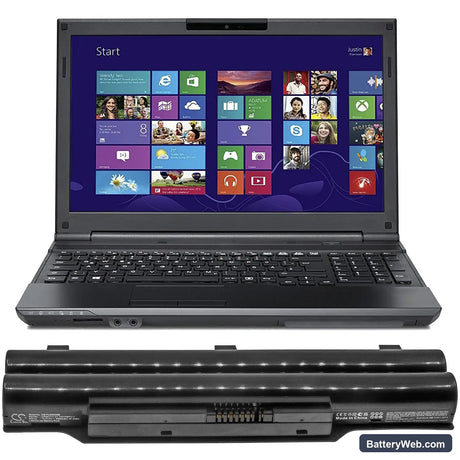 Fujitsu LifeBook A512 Replacement Battery, 10.8V, 4400mAh, Li-ion 4