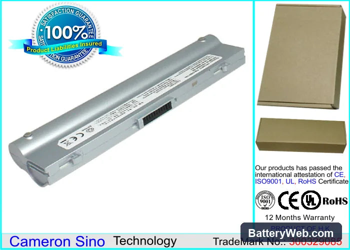 Fujitsu LifeBook B2620 Replacement Battery, 10.8V, 4400mAh, Li-ion 1