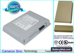 Fujitsu FMV-716NU3/B Replacement Battery, 10.8V, 3400mAh, Li-ion 1