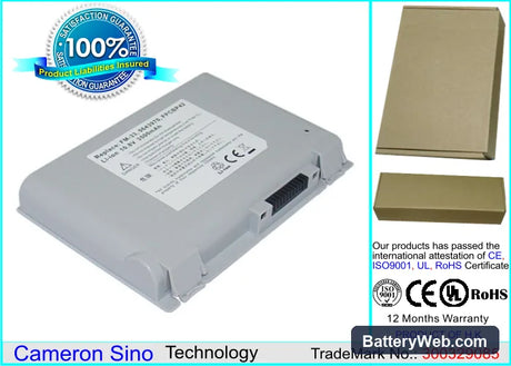 Fujitsu FMV-716NU3/B Replacement Battery, 10.8V, 3400mAh, Li-ion 1
