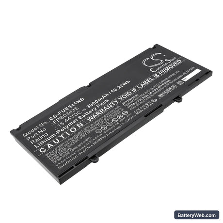 Fujitsu LIFEBOOK E5413 Replacement Battery, 15.44V, 3900mAh, Li-Polymer 1