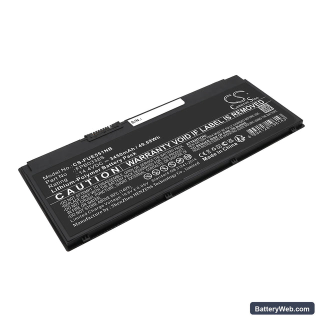 Fujitsu LifeBook E448-E4480M35SOIT Replacement Battery, 14.4V, 3450mAh, Li-Polymer 1