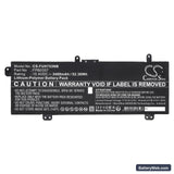 Fujitsu LifeBook CH75/E3 Replacement Battery, 15.4V, 3400mAh, Li-Polymer 5