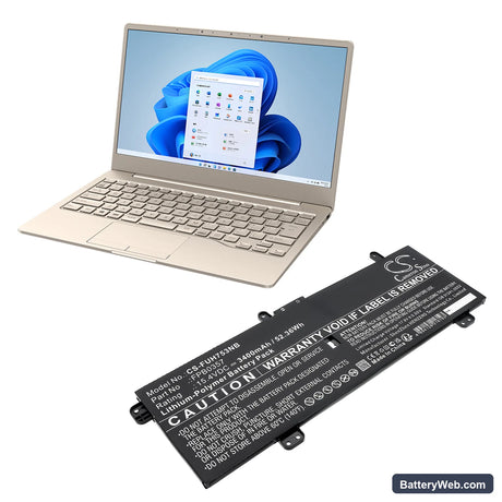 Fujitsu LifeBook CH75/E3 Replacement Battery, 15.4V, 3400mAh, Li-Polymer 7