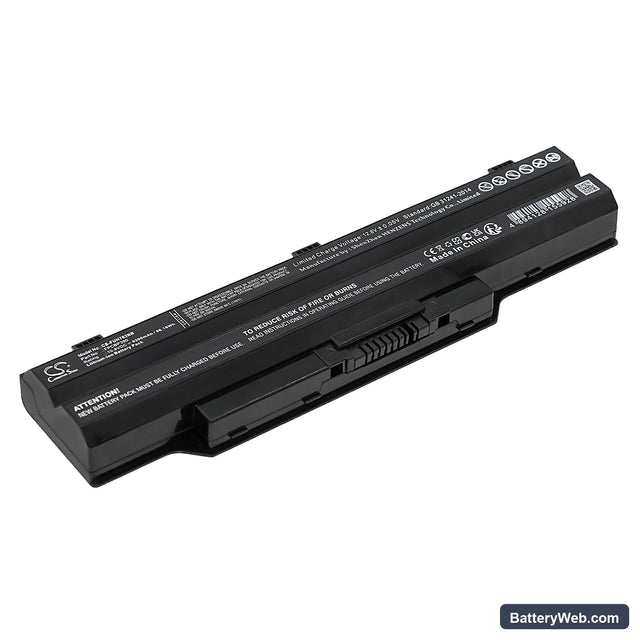 Fujitsu LifeBook SH782 Replacement Battery, 10.8V, 5200mAh, Li-ion 1
