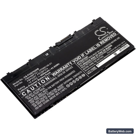Fujitsu LifeBook Q702 Replacement Battery, 14.4V, 3050mAh, Li-Polymer 1