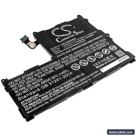 Fujitsu Stylistic Q704 Replacement Battery, 10.8V, 4150mAh, Li-Polymer 1