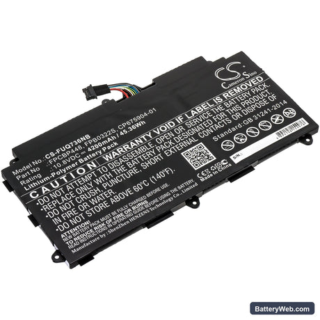 Fujitsu Stylistic Q737 Replacement Battery, 10.8V, 4200mAh, Li-Polymer 1