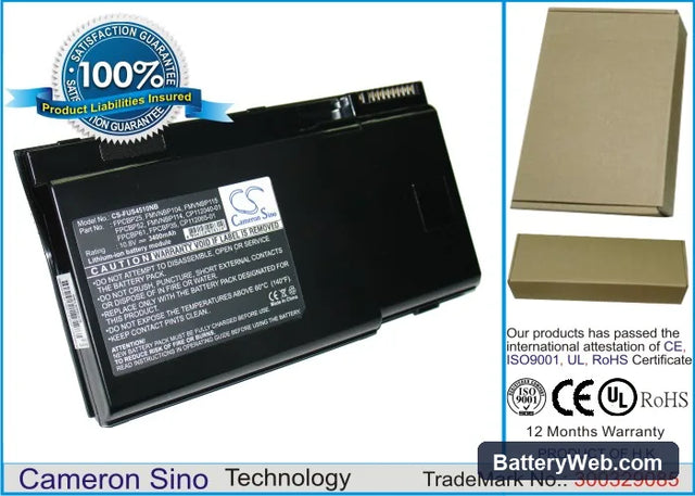 Fujitsu LifeBook S4510 Replacement Battery, 10.8V, 3400mAh, Li-ion 1