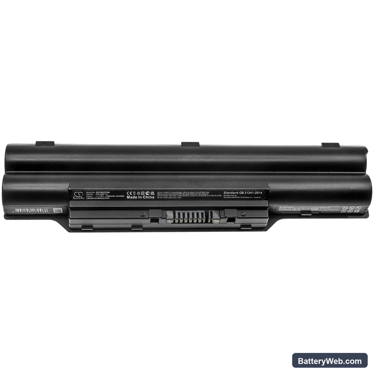 Fujitsu AH58/CM Replacement Battery, 11.1V, 4400mAh, Li-ion 3
