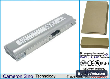 Fujitsu FMV-BIBLO LOOX T50E Replacement Battery, 10.8V, 4400mAh, Li-ion 1