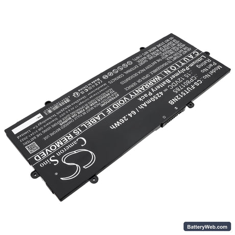 Fujitsu LifeBook E4512 Replacement Battery, 15.12V, 4250mAh, Li-Polymer 2
