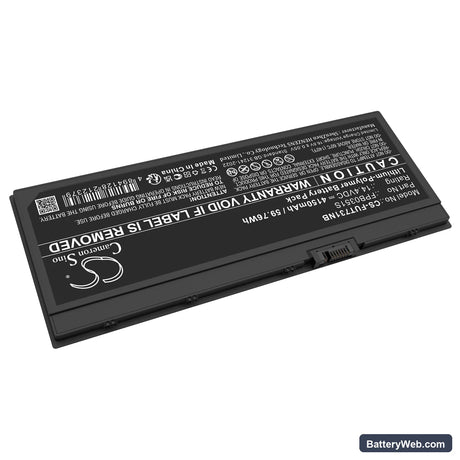 Fujitsu LIFEBOOK U7311 Replacement Battery, 14.4V, 4150mAh, Li-Polymer 2