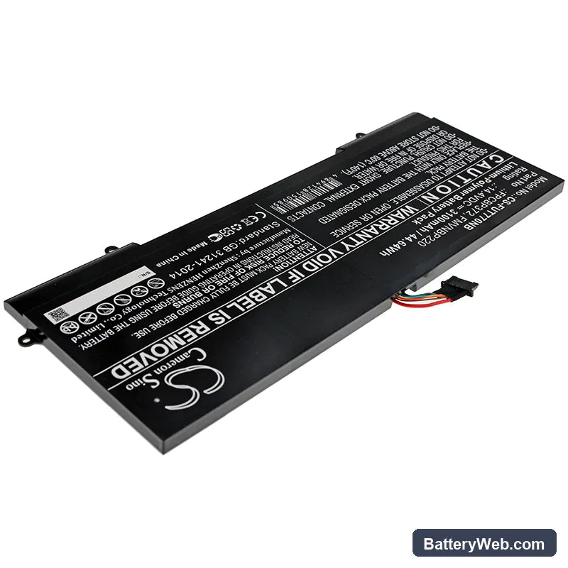 Fujitsu Lifebook U77 Replacement Battery, 14.4V, 3100mAh, Li-Polymer 2