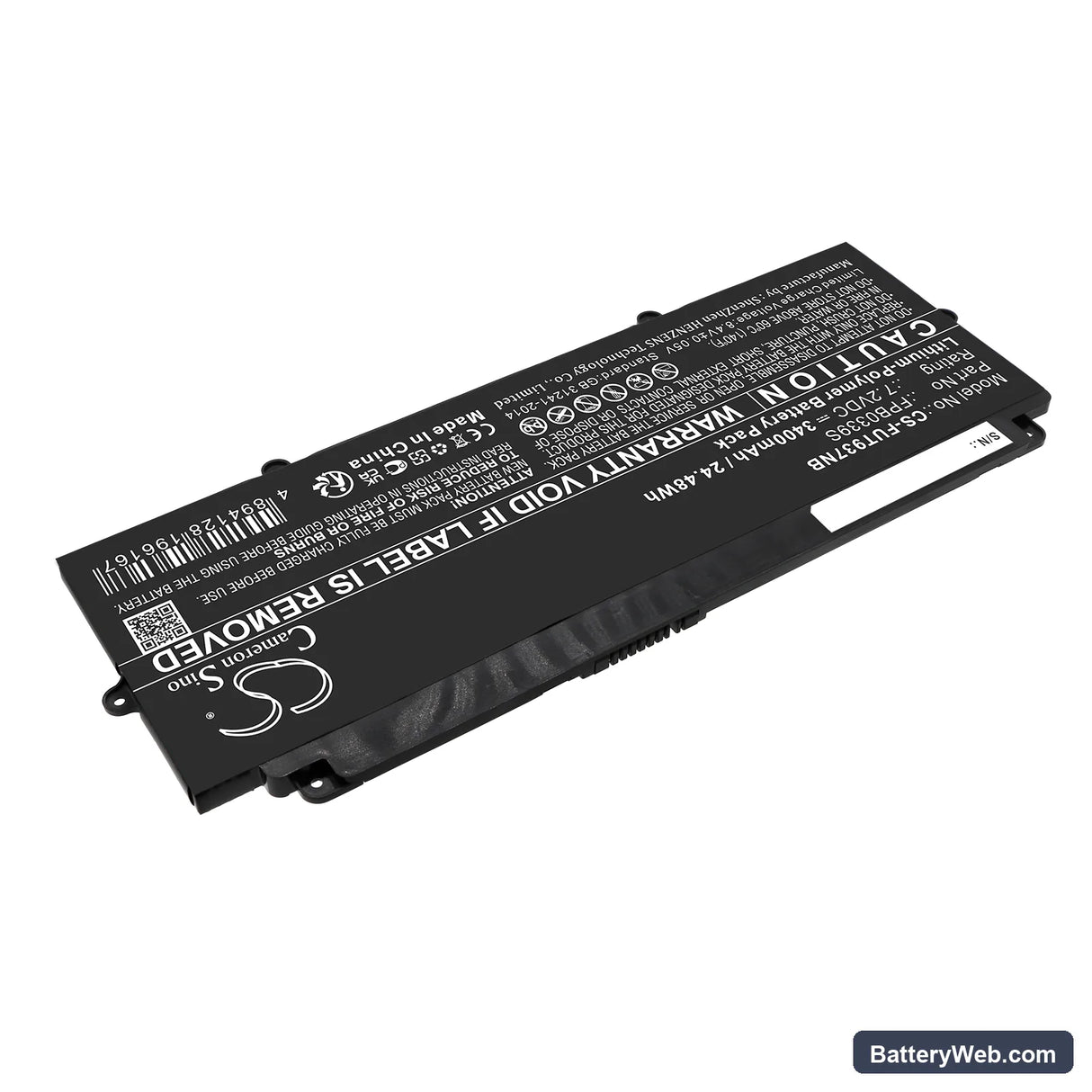 Fujitsu FUTRO MU937 Replacement Battery, 7.2V, 3400mAh, Li-Polymer 2