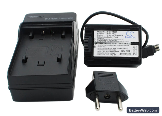 Sony HDR-TG1 Replacement Battery, 7.4V, 1950mAh, Li-ion 1