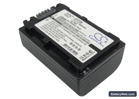 Sony HDR-TG1 Replacement Battery, 7.4V, 600mAh, Li-ion 1