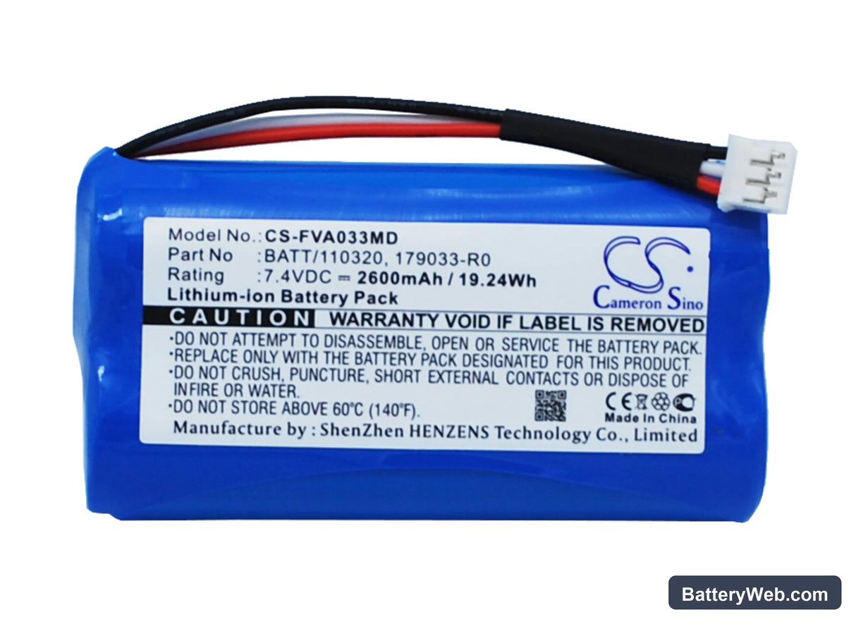 Fresenius Infusionspump Volumat Agilia Replacement Battery, 7.4V, 2600mAh, Li-ion 1