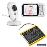 Lionelo Babyline 5.1  (2 wires version) Replacement Battery, 3.7V, 750mAh, Li-Polymer 6