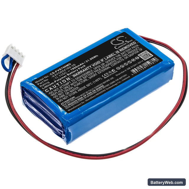 Fresenius SP7 Replacement Battery, 11.1V, 1900mAh, Li-Polymer 1