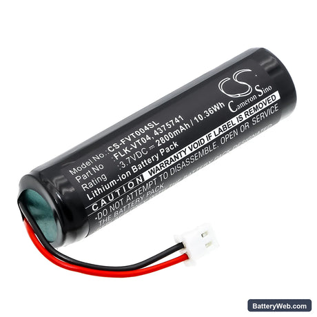 Fluke VT04 Replacement Battery, 3.7V, 2800mAh, Li-ion 1