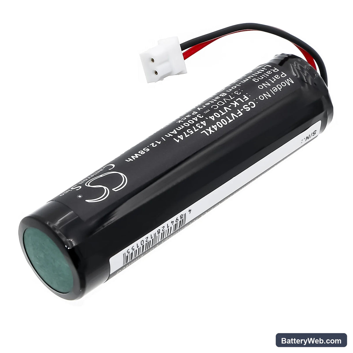 Fluke VT04 Replacement Battery, 3.7V, 3400mAh, Li-ion 2