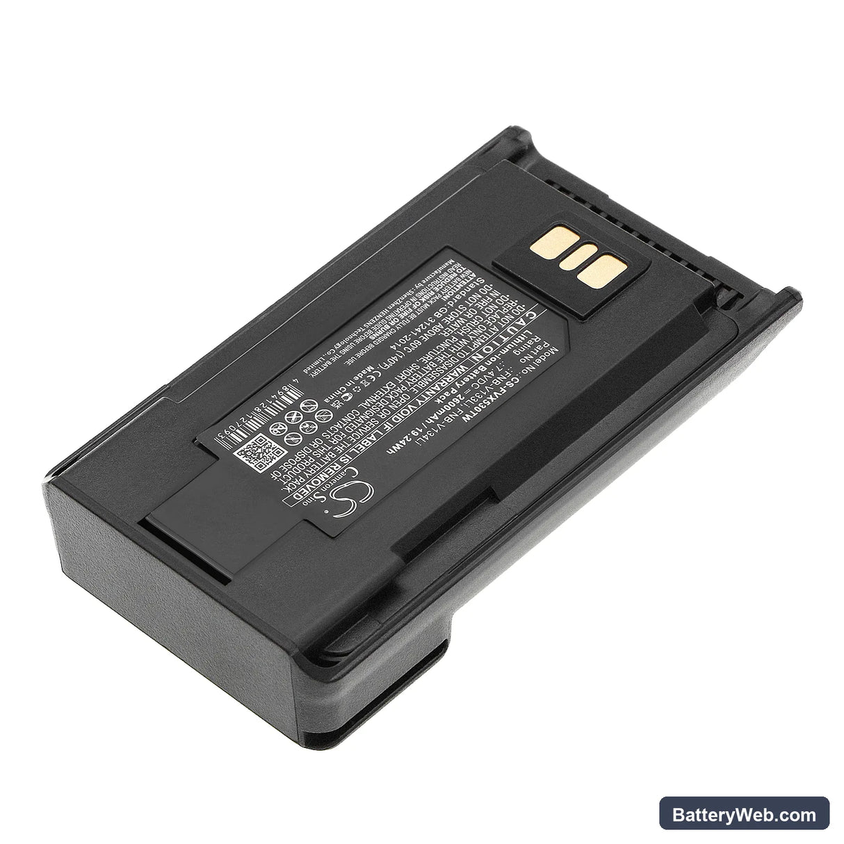 Yaesu VX-260 Replacement Battery, 7.4V, 2600mAh, Li-ion 2