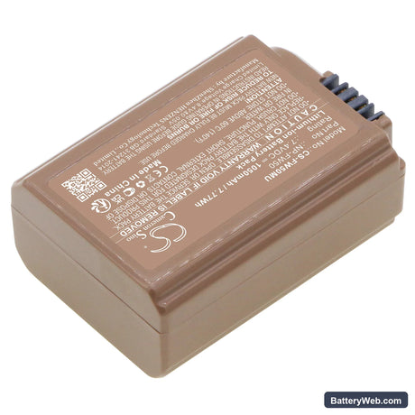 Sony NEX-5 Replacement Battery, 7.4V, 1050mAh, Li-ion 2