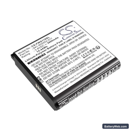 JexStream RG1100 Replacement Battery, 3.8V, 3800mAh, Li-Polymer 1