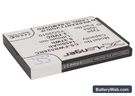 Franklin Wireless R526 Replacement Battery, 3.7V, 1450mAh, Li-ion 2
