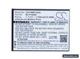 Franklin Wireless R722 Replacement Battery, 3.7V, 1700mAh, Li-ion 5