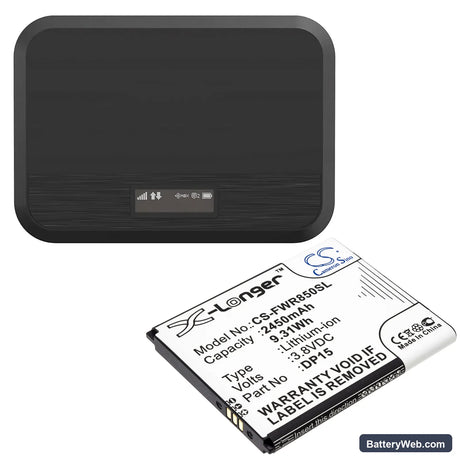 T-Mobile T9 Replacement Battery, 3.8V, 2450mAh, Li-ion 4