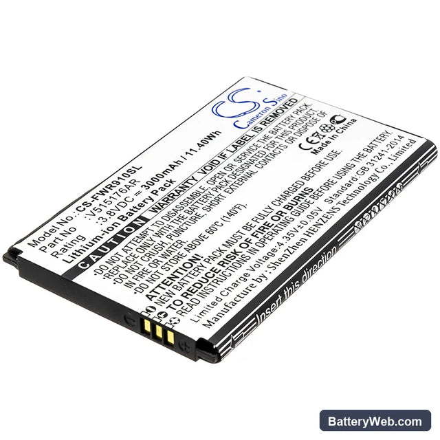 Franklin Wireless R910 Replacement Battery, 3.8V, 3000mAh, Li-ion 1