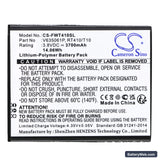 Franklin Wireless T10 Replacement Battery, 3.8V, 3700mAh, Li-Polymer 3