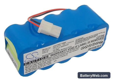 Fukuda FC-1760 Replacement Battery, 12V, 3000mAh, Ni-MH 4