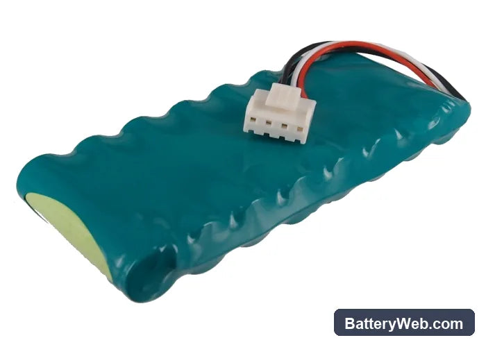 Fukuda FX-2111 Replacement Battery, 9.6V, 2000mAh, Ni-MH 4