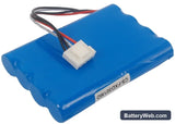 Fukuda FX-3010 Replacement Battery, 9.6V, 2000mAh, Ni-MH 4