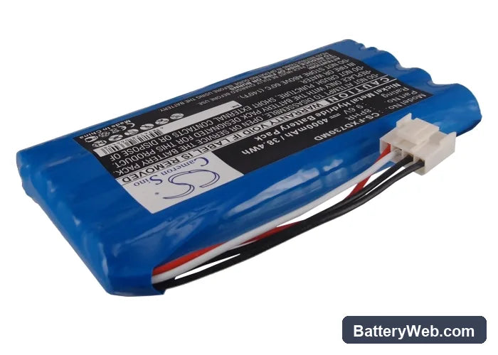 Fukuda FX-7302 Replacement Battery, 9.6V, 4000mAh, Ni-MH 2