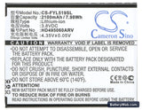 Ruiheng 8311 Replacement Battery, 3.8V, 2100mAh, Li-ion 5