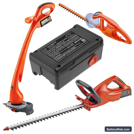 Flymo Contour Cordless XT Replacement Battery, 18V, 1500mAh, Ni-MH 6