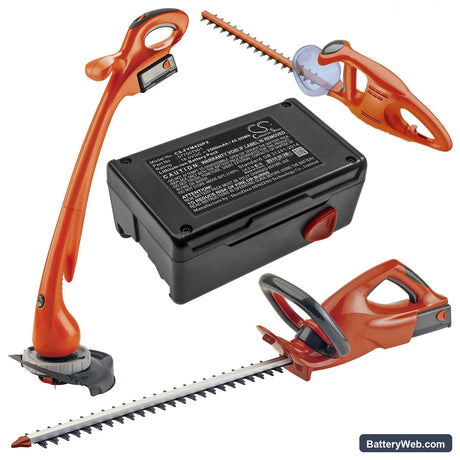 Flymo Contour Cordless XT Replacement Battery, 18V, 2500mAh, Li-ion 6