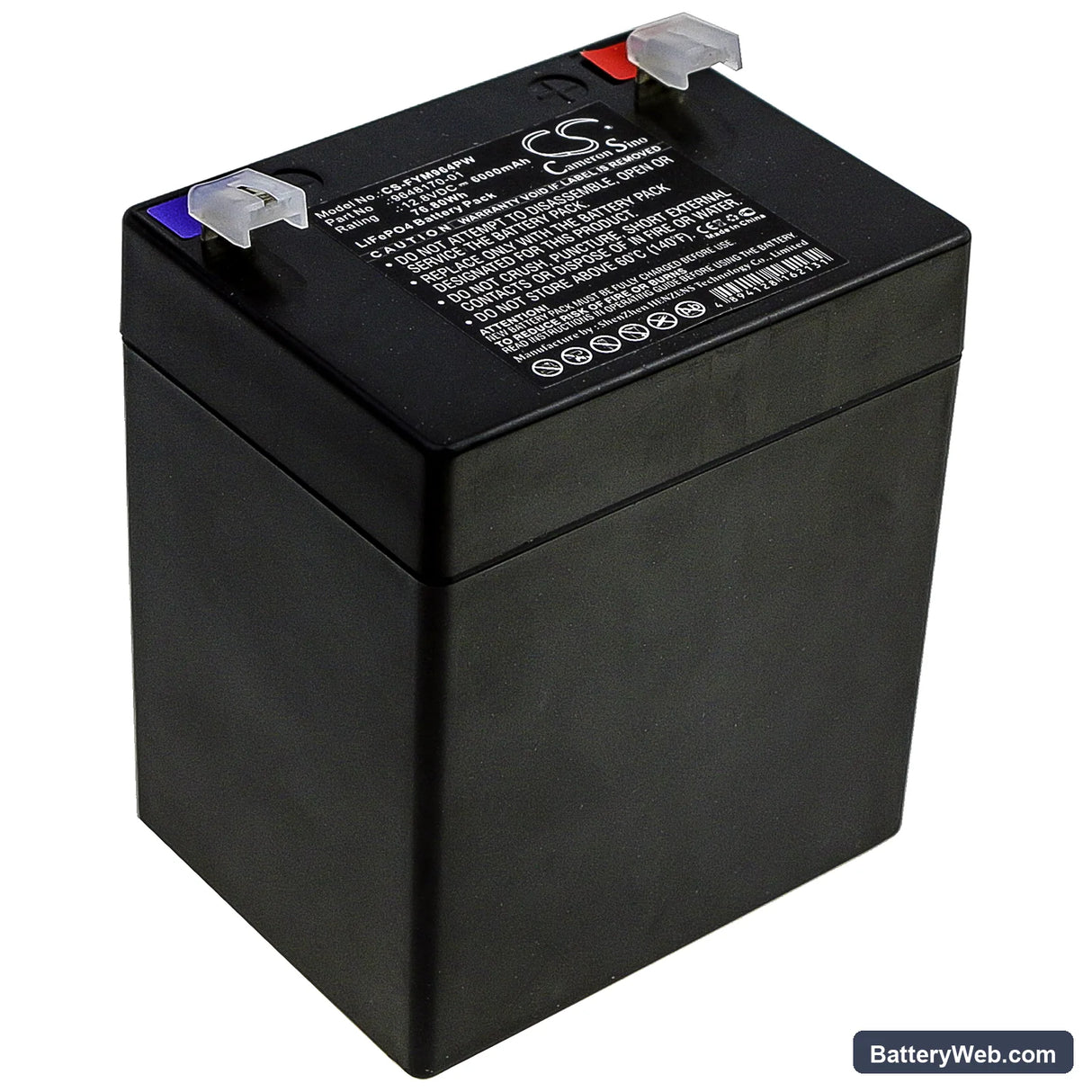 Flymo Sabre Cut (9648170-01) Replacement Battery, 12.8V, 6000mAh, LiFePO4 1
