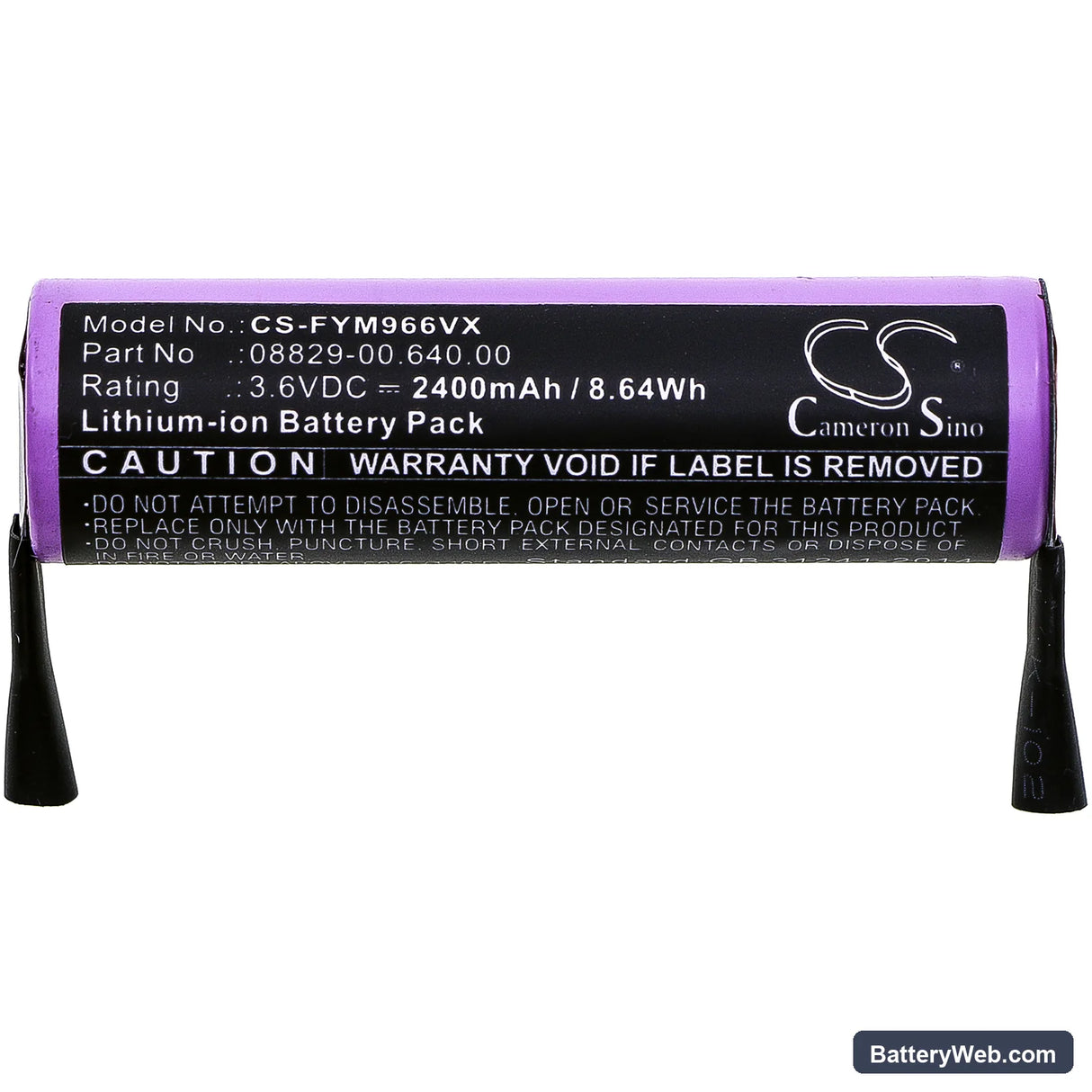 Flymo Freestyler Replacement Battery, 3.6V, 2400mAh, Li-ion 3
