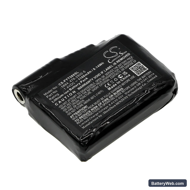 Fly Racing Title Heated Glove Replacement Battery, 7.4V, 1100mAh, Li-ion 1
