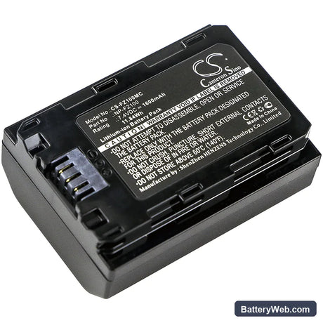 Sony A7 Mark 3 Replacement Battery, 7.4V, 1600mAh, Li-ion 1
