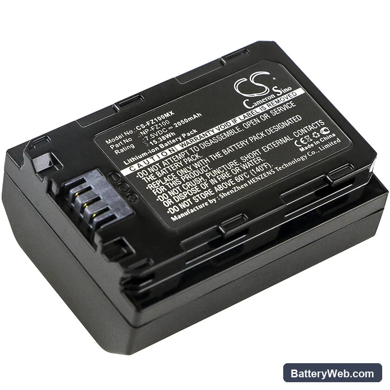 Sony A7 Mark 3 Replacement Battery, 7.5V, 2050mAh, Li-ion 1