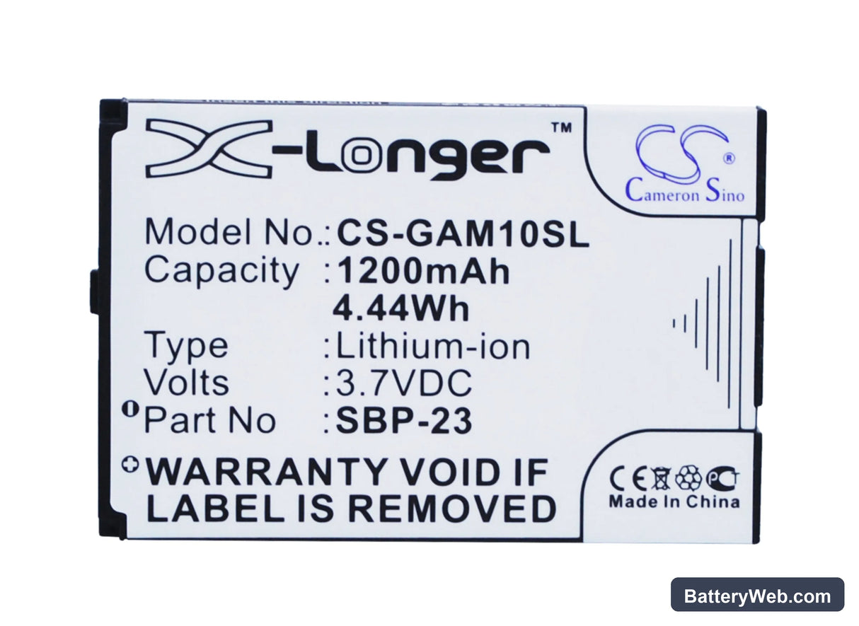 Asus M10 Replacement Battery, 3.7V, 1200mAh, Li-ion 5