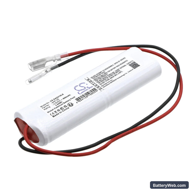 GAZ 5161000415 Replacement Battery, 4.8V, 800mAh, Ni-CD 1