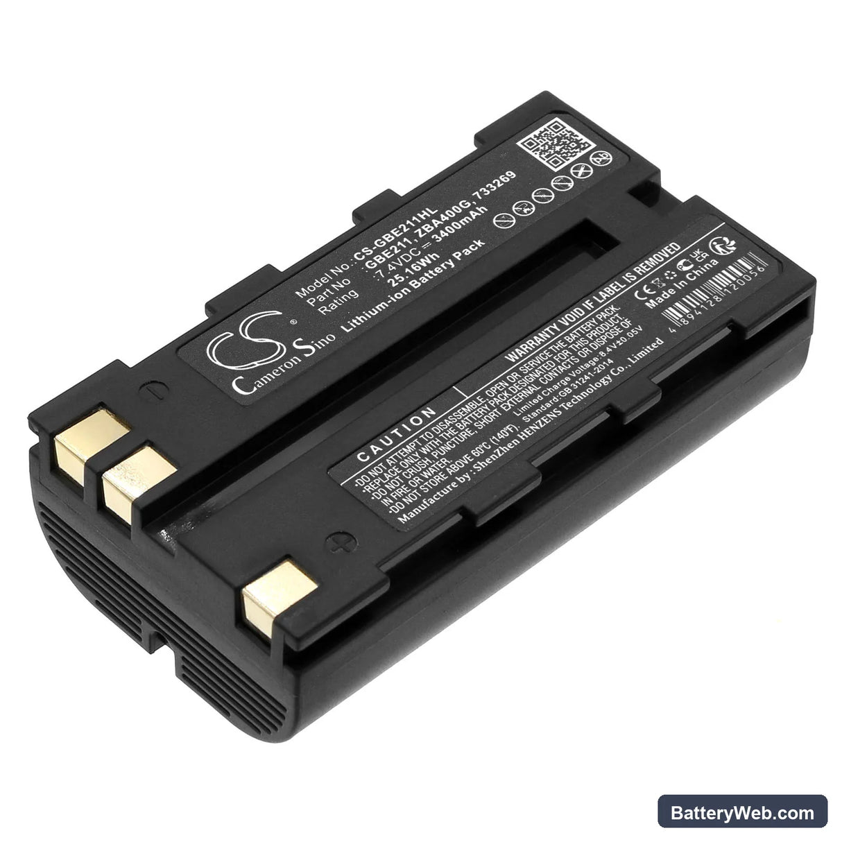 Leica ATX1200 Replacement Battery, 7.4V, 3400mAh, Li-ion 1