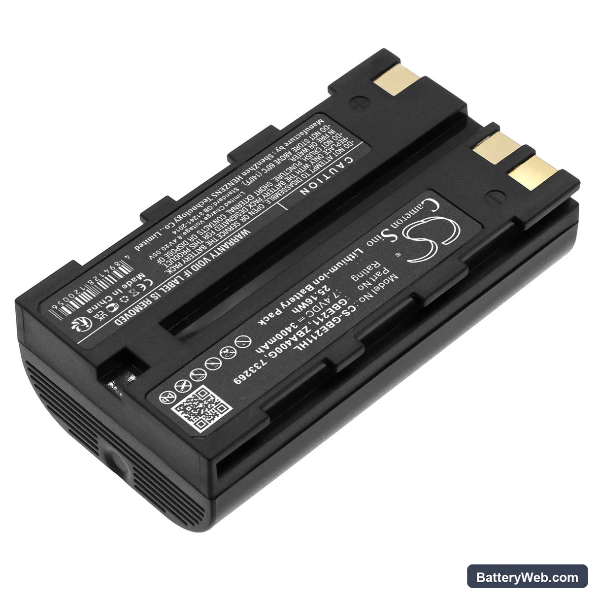 Leica ATX1200 Replacement Battery, 7.4V, 3400mAh, Li-ion 2